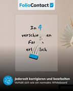 Transparente Clearboard-Folie beschreibbar und jederzeit abwischbar