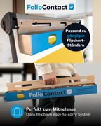 Yellowboard-Folie passend für gängige Flipchart-Ständer, perfekt zum Mitnehmen