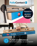 Pinkboard-Folie passend für gängige Flipchart-Ständer, perfekt zum Mitnehmen
