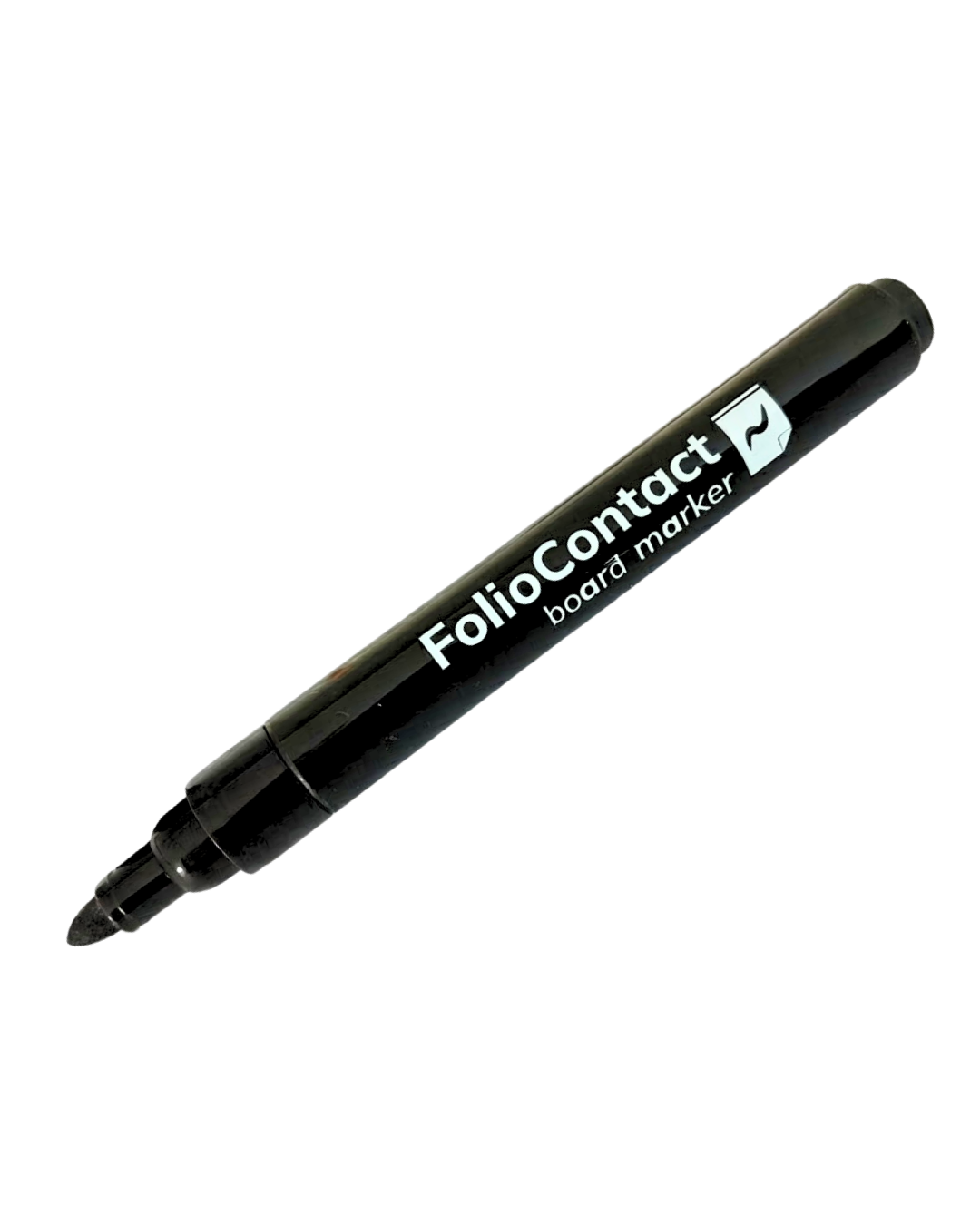 FolioContact Boardmarker in Schwarz – abwischbarer Whiteboard-Marker für beschreibbare Folien